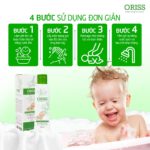 Sữa Tắm Gội Rôm Sẩy Em Bé Oriss Dịu Nhẹ Không Cay Mắt Chai 150ml