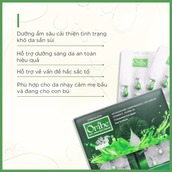 VIÊN SERUM DƯỠNG DA MỜ NÁM ORIBE - Bổ sung collagen dưỡng trắng da chống lão hóa Oribe 36 viên
