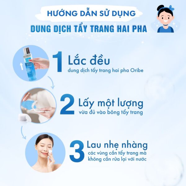 Dung dịch tẩy trang hai lớp Oribe.