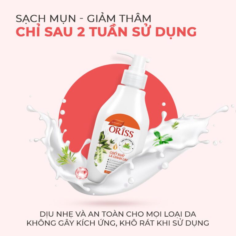 Sữa tắm ngừa mụn Oriss