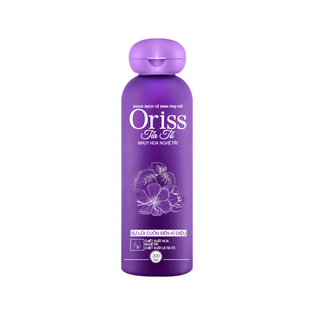 Dung Dịch Vệ Sinh Phụ Nữ Oriss Tía Tô Làm Sạch Dịu Nhẹ 200ml