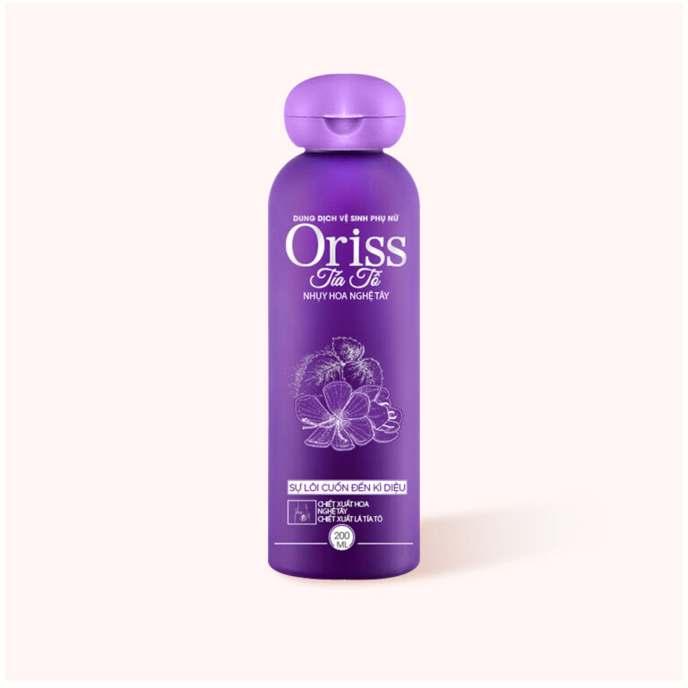 DUNG DỊCH VỆ SINH PHỤ NỮ ORISS TÍA TÔ LÀM SẠCH DỊU NHẸ 200ML