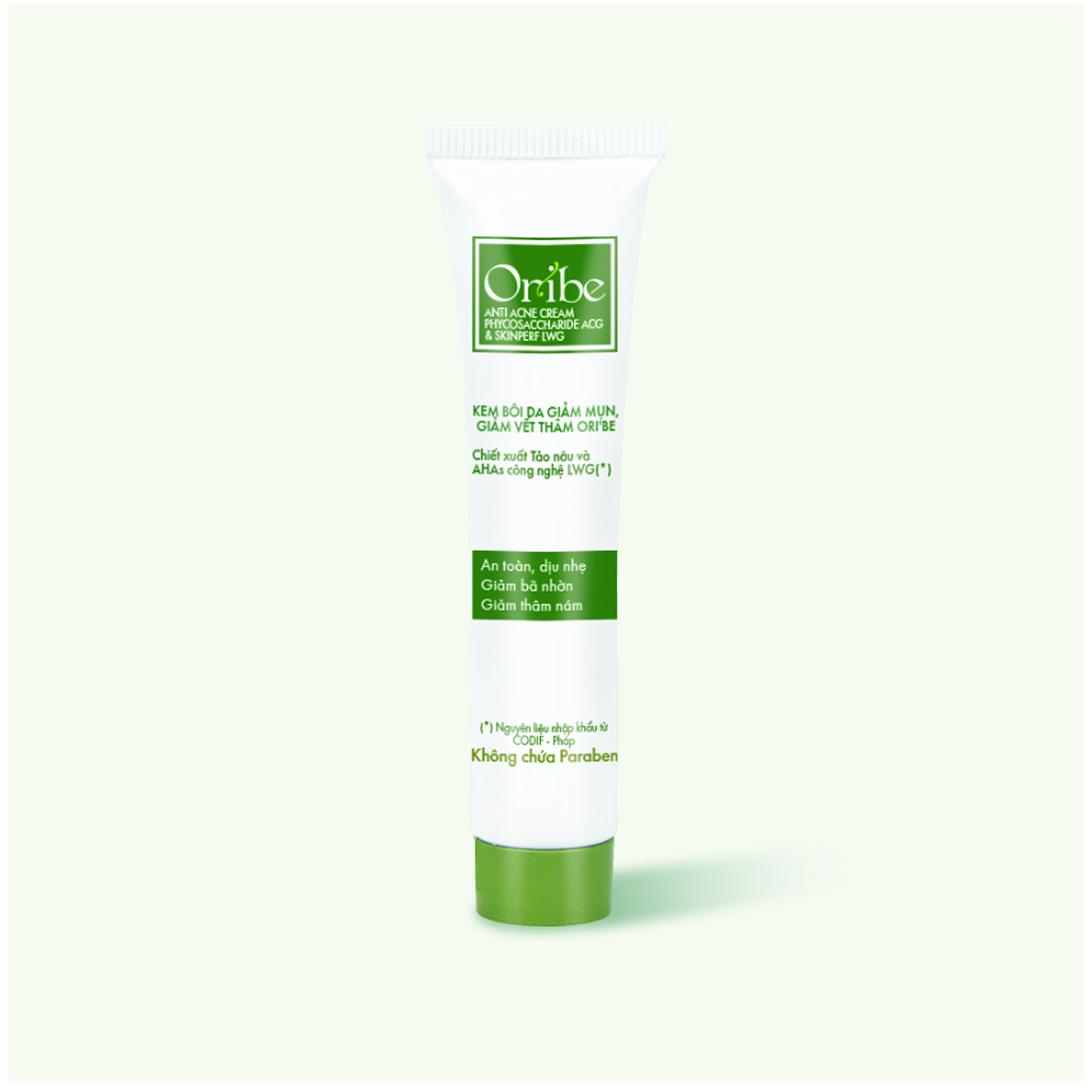 Kem Ngừa Mụn Oribe Mờ Thâm Sẹo Chiết Xuất Tảo Nâu AHAs - Tuýp 20g