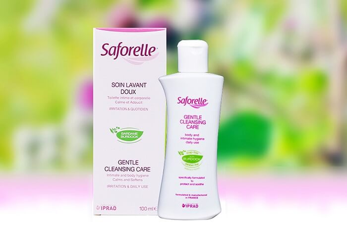 Dung dịch Saforelle cung cấp chất tẩy rửa vùng kín cách nhẹ nhàng