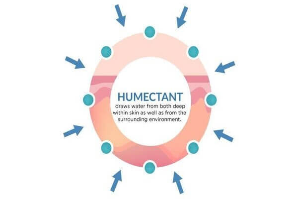 Được sử dụng như một humectant giúp dưỡng ẩm hiệu quả cho da mụn