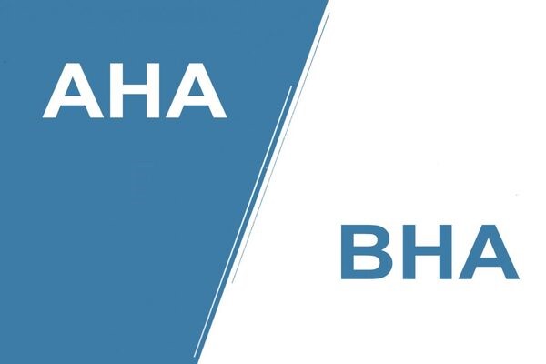 Hai thành phần acid hiệu quả trong điều trị mụn là AHA BHA