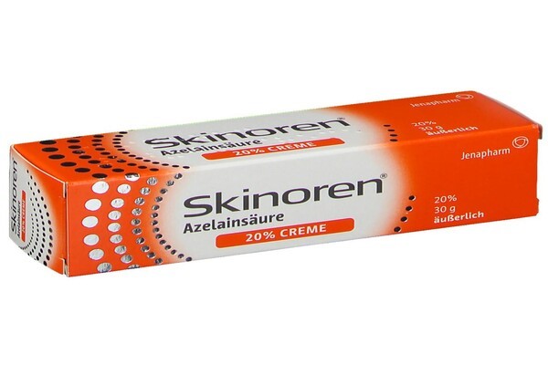 Kem trị mụn Skinoren có 20% azelaic - có thai có dùng được kem trị mụn