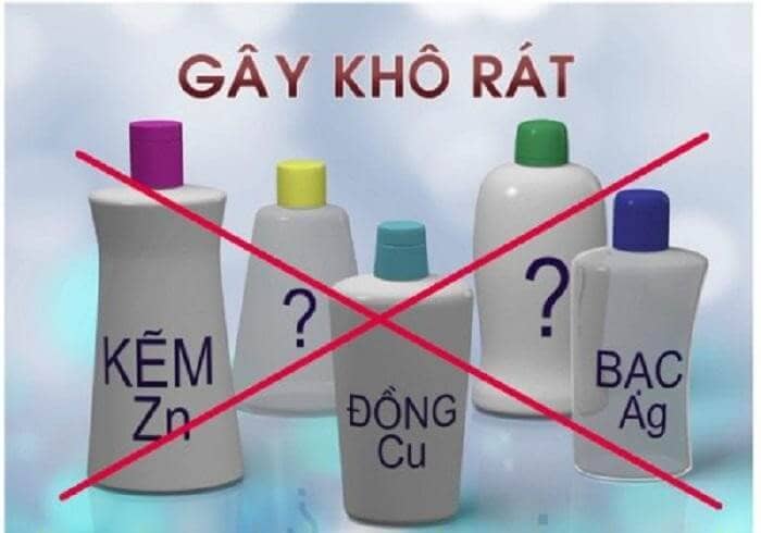 Một vài sản phẩm gây khô rát.