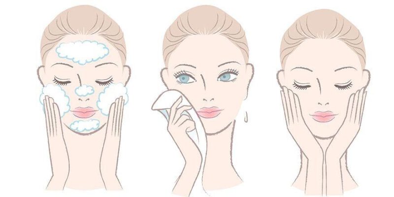 Rửa mặt là bước đầu tiên để có làn da sạch khỏe