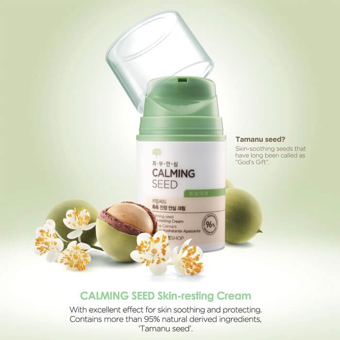 Kem dưỡng ẩm The Face Shop Calming Seed