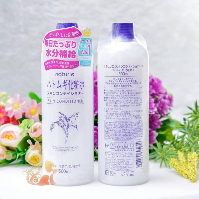Nước hoa hồng Naturie Hatomugi nuôi dưỡng làn da khỏe mạnh căng mịn